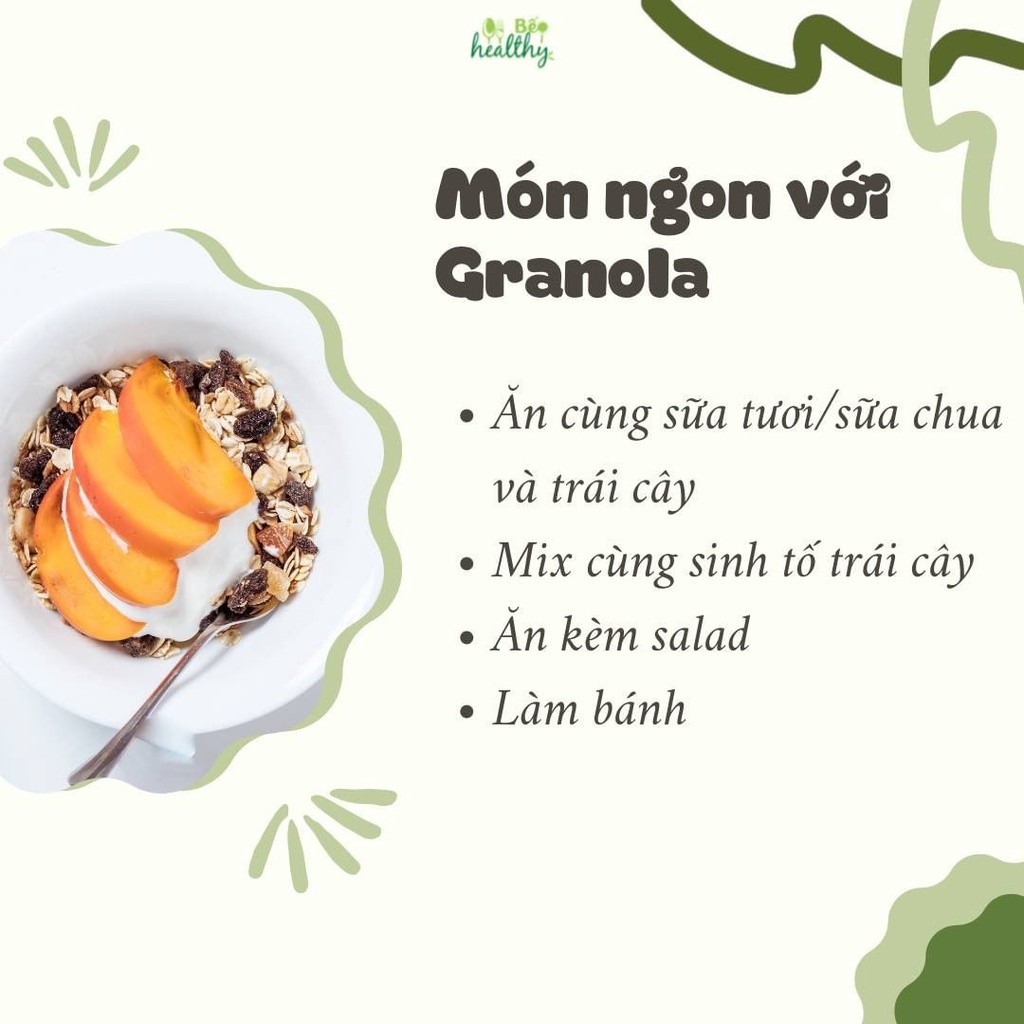 Granola ngũ cốc ăn kiêng không đường eatclean - Bếp Healthy