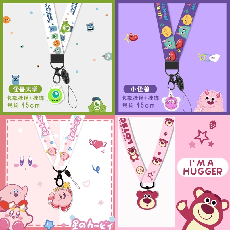 Dây Đeo Điện Thoại Đeo Thẻ Học Sinh Sinh Viên Kèm Móc Treo