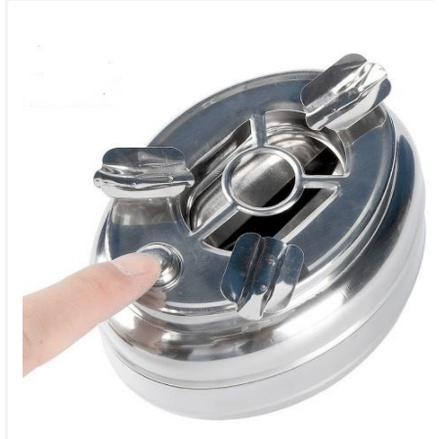 Bộ gạt tàn có nắp xoay chất liệu inox 304