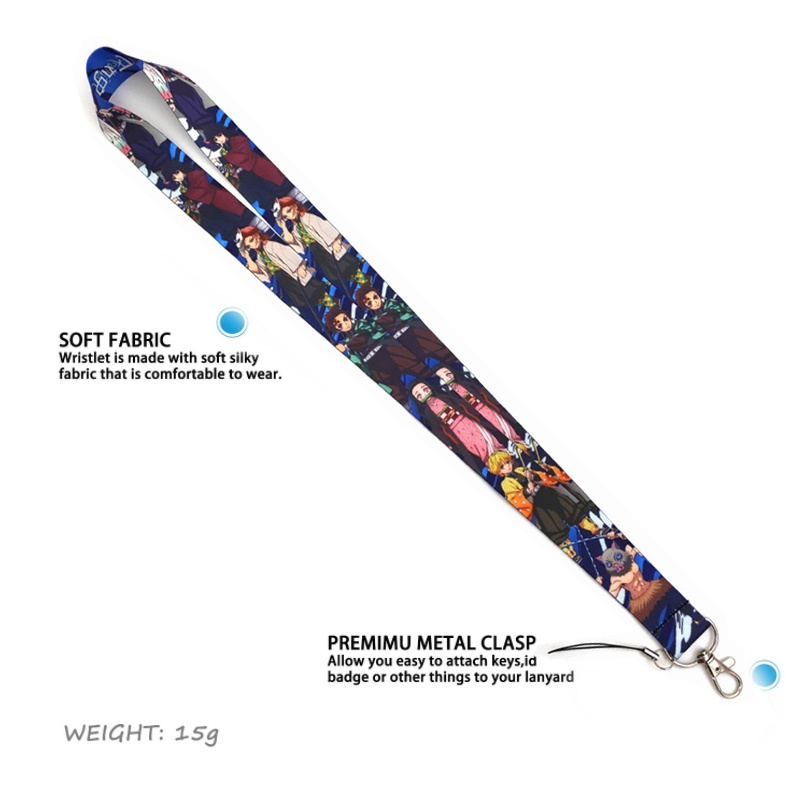 Dây đeo cổ họa tiết hoạt hình Demon Slayer cho điện thoại/thẻ ID