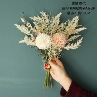 Bó hoa trang trí  (  hoa lụa cao cấp)