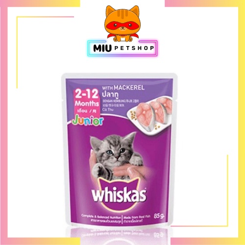 Pate Whiskas cho mèo con, Pate cho mèo con từ 2-12 tháng tuổi