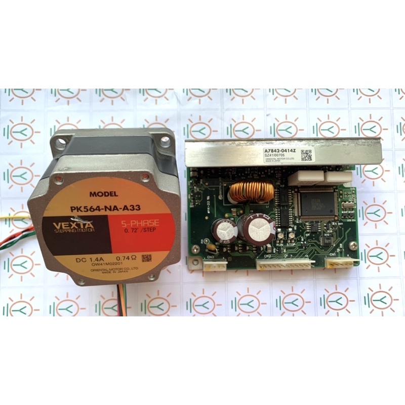 Động cơ bước 5 pha Vexta PK564 và driver A7842 đã qua sử dụng