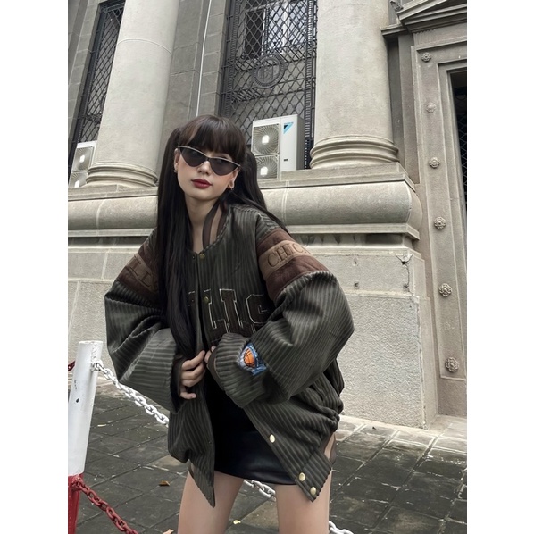 Áo khoác bomber varsity papa
