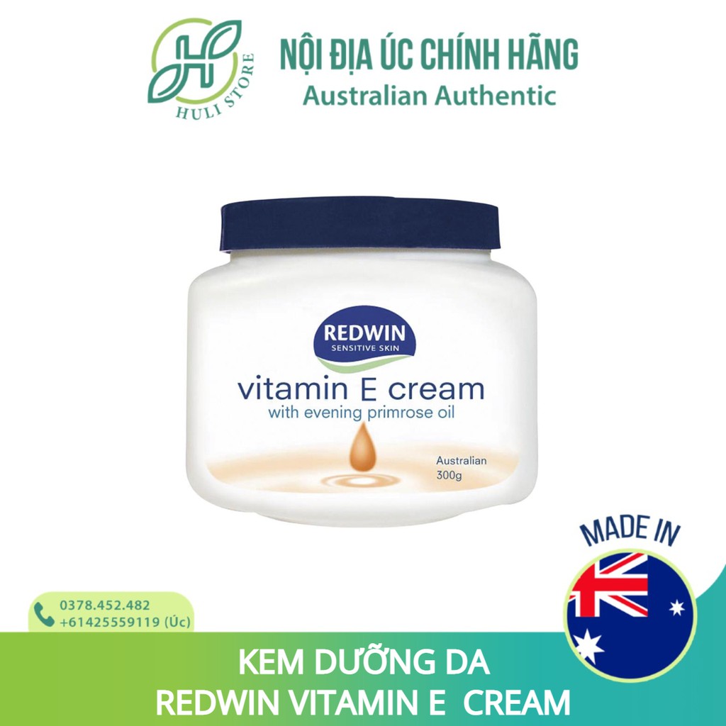 Kem dưỡng da toàn thân Redwin Cream with Vitamin E
