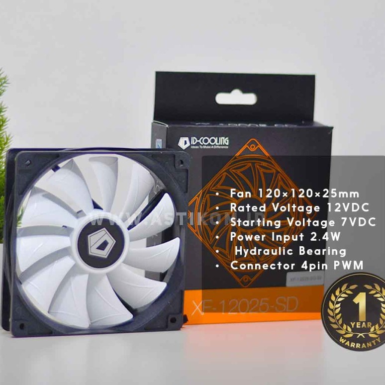 Quạt Tản Nhiệt Id-Cooling Xf-12025-Sd-W 120mm Pwm