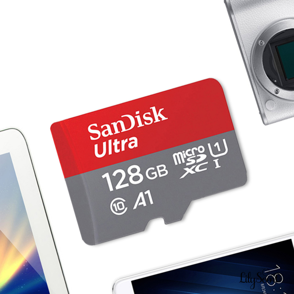 Thẻ Nhớ Sandisk 64gb / 128gb / 256gb / 512gb Tf / Sd Siêu Mỏng Chống Thấm Nước Cho Máy Ảnh