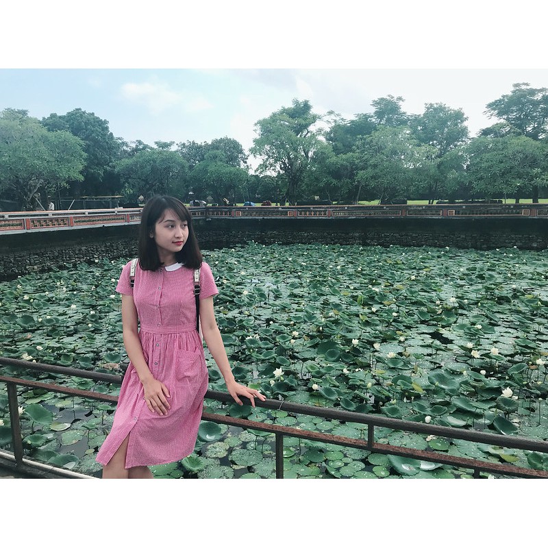 Váy chấm bi vintage