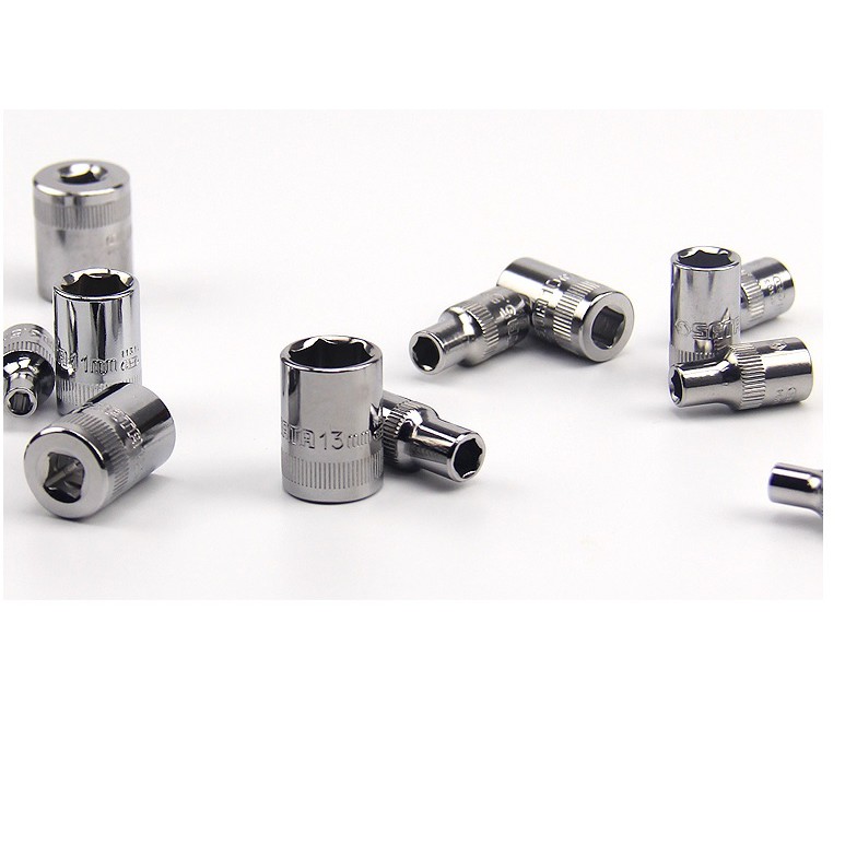 Đầu tuýp ngắn 1/4 lục giác 6-14mm SATA