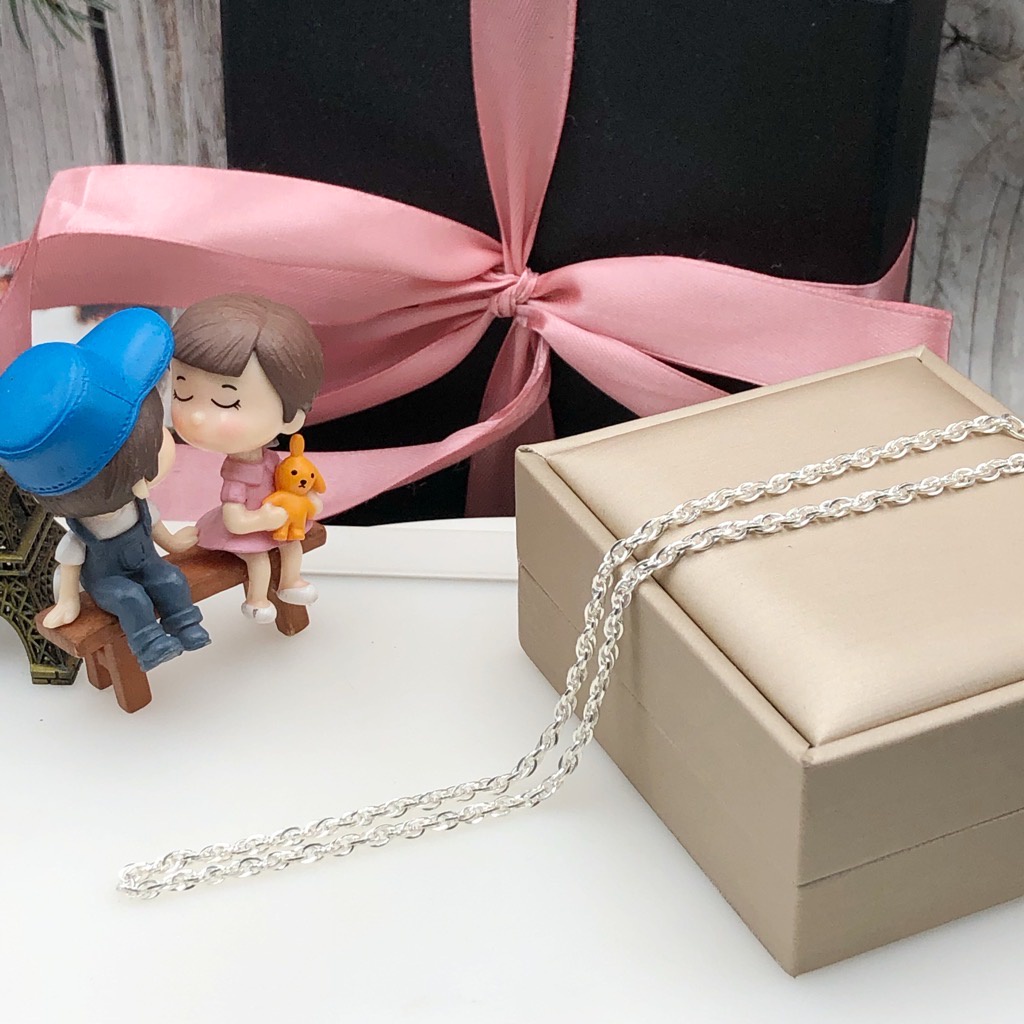 Dây Chuyền Trẻ Em Bạc Hiểu Minh DTE037 Bảo Hành Vĩnh Viễn
