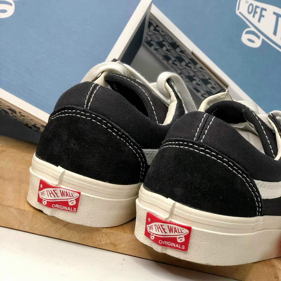 GIÀY 𝐕𝐀𝐍𝐒 VAULT OLD SKOOL MÀU ĐEN ⚡Full box bill⚡ Giày thể thao nam nữ 2021 VANS ĐEN | BigBuy360 - bigbuy360.vn