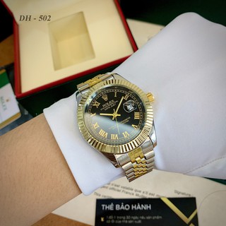 Đồng hồ nam rolex viền thép cao cấp - size 40mm hàng cao cấp - dây kim loại vip.watch