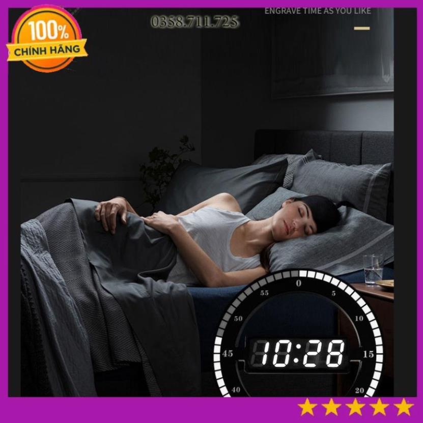 Đồng hồ treo tường dạng đèn Led sáng tạo, đồng hồ để bàn kỹ thuật số độc đáo