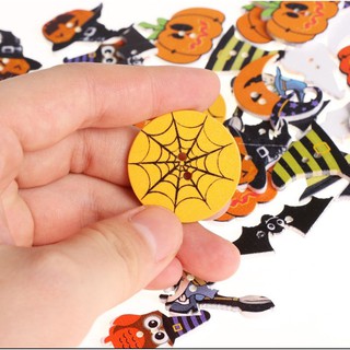 Nút gỗ chủ đề Halloween