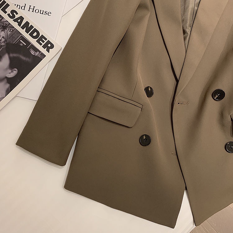 Áo Khoác Vest Màu Đen Phong Cách Hàn Quốc Thời Trang Xuân Thu 2022