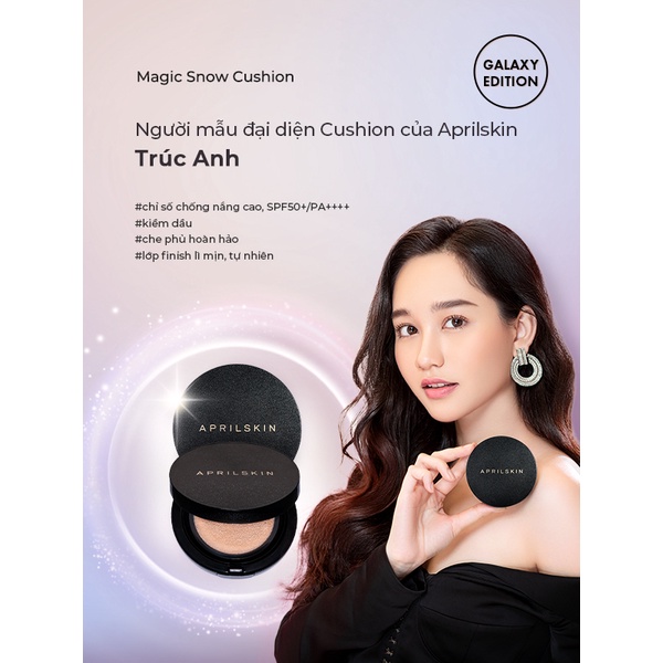 Phấn Nước April Skin Phấn Nước Che Phủ Tốt April Skin Magic Snow Cushion Galaxy Edition SPF50+/PA+++ 15g