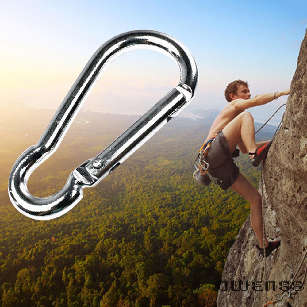 Móc Khóa Carabiner Màu Bạc Đa Năng