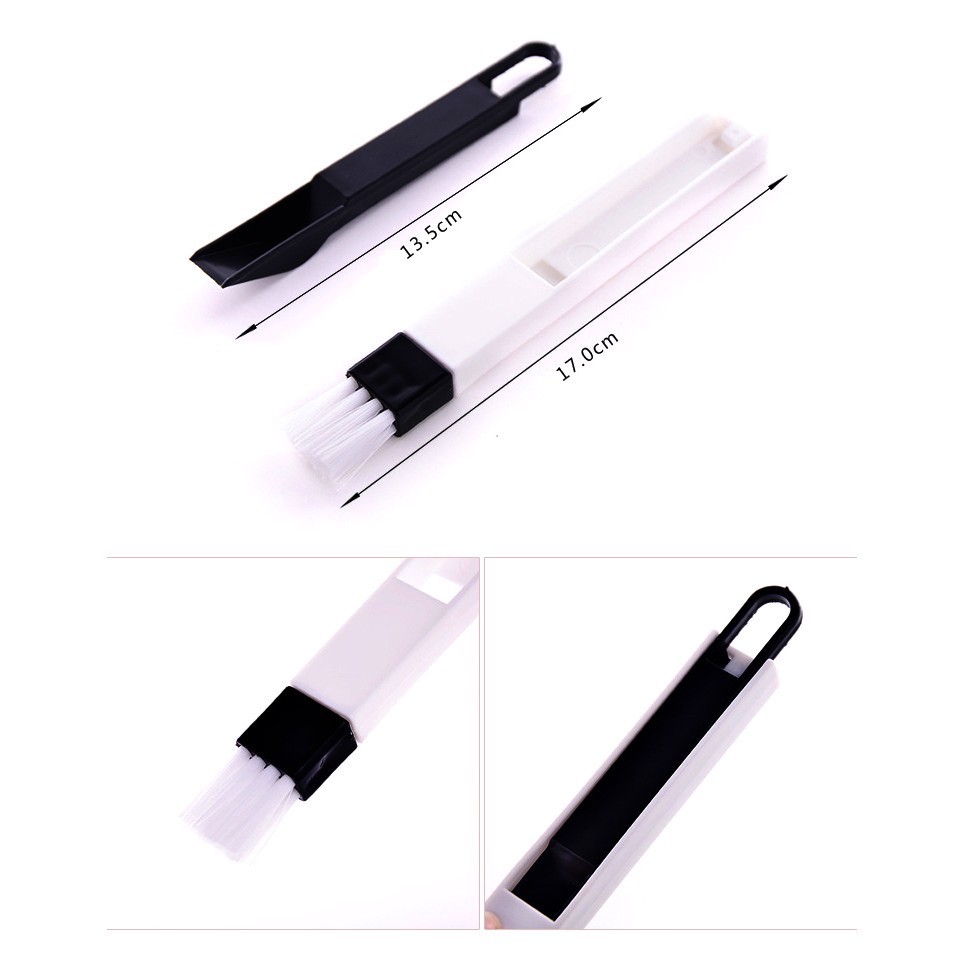 Chổi Quét Bụi Bàn Phím Khe Cửa Kèm Hốt Rác Mini