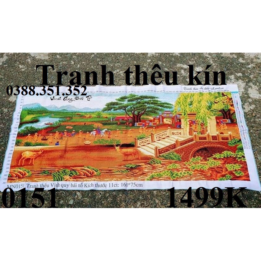 Tranh thêu thành phẩm thuận buồm xuôi gió, phong cảnh đã thêu A517 F319 F283 Lv3069 LV3014 MN0151 LV3195
