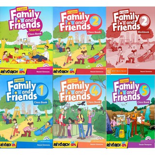 Combo 6 bộ Family and Friends bản 2nd cho bé