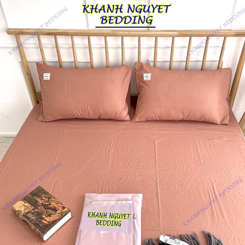 Ga giường  không kèm vỏ gối cotton tici K'home  đơn sắc decor phòng ngủ vintage - Nhiều mẫu lựa chọn