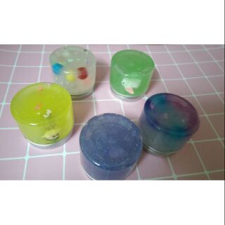 Clear slime slime trong đựng trong hũ nắp nhôm slime ông bà anh slime avalanche