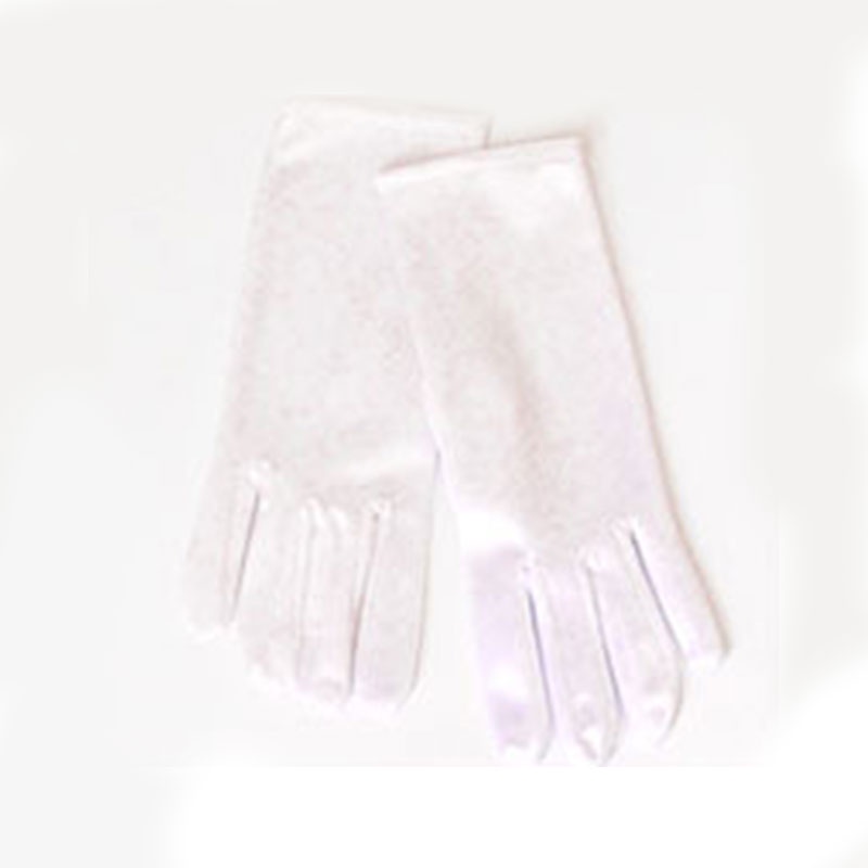 1 Đôi Găng Tay Satin Ngắn Màu Trắng Đen Đỏ Cho Cô Dâu