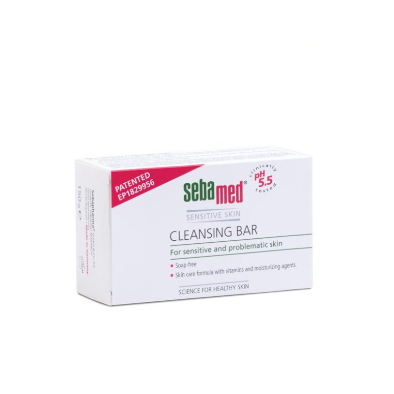 [CHÍNH HÃNG] Sebamed Bộ 2 Thanh Làm Sạch Kháng Khuẩn Cleansing Bar pH5.5 (100g/ thanh)