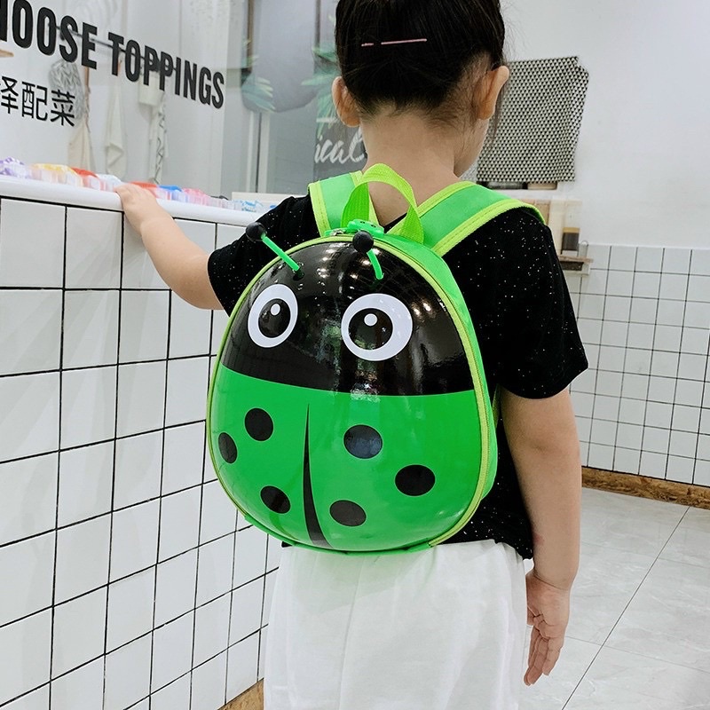 Balo Hình Thú Cho Bé Mẫu Giáo Mầm Non - Balo Trẻ Em Nắp Nhựa Hình Thú Đáng Yêu Cute Chống Nước, Chống Va Đập