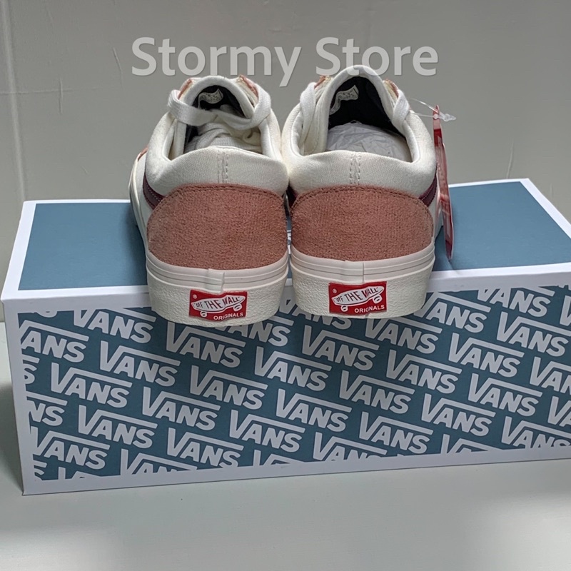 Giày Vans Hồng Trắng Full Box Xanh Chuẩn 1:1