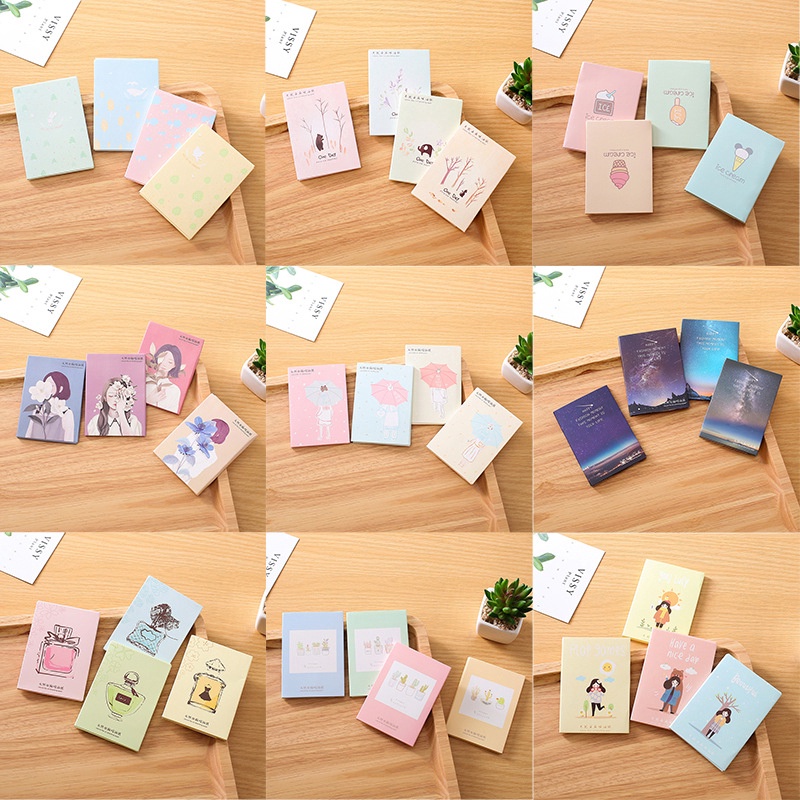 [Hàng mới về] Giấy thấm dầu giữ lớp trang điểm tự nhiên họa tiết hoạt hình dễ thương cho nam và nữ