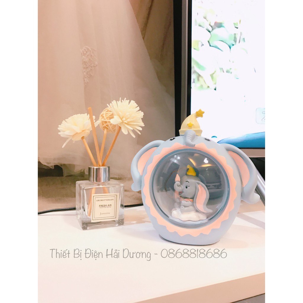 Đèn ngủ trang trí hình chú voi dumbo dễ thương cho bé - trang trí căn phòng vintage deocor siêu tiết kiệm giá rẻ