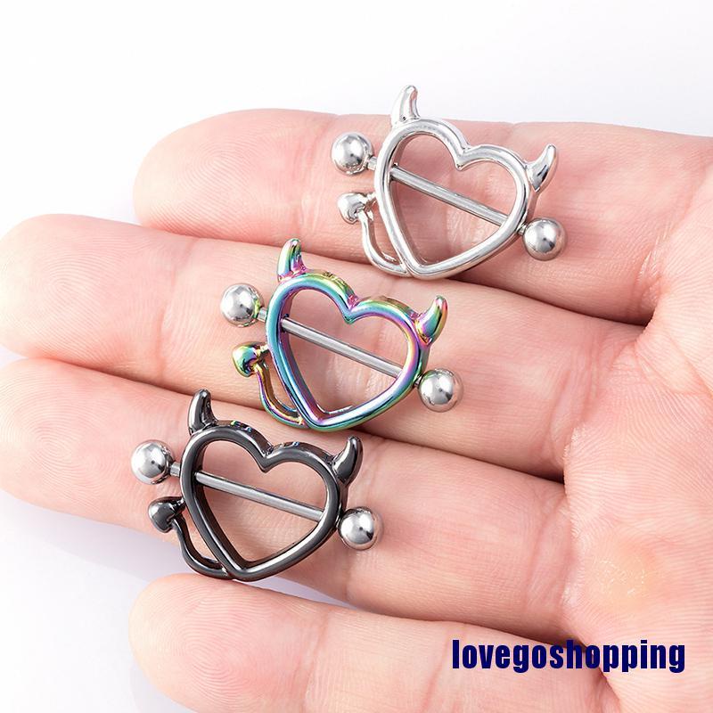 Khuyên Cơ Thể Hình Sừng Và Trái Tim Bằng Thép Phẫu Thuật