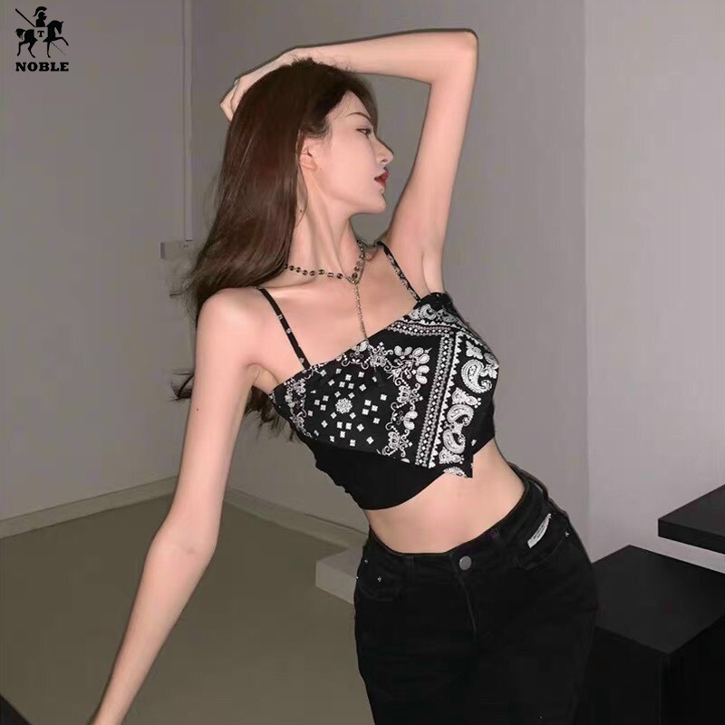 [Freeship] Áo Yếm Thổ Cẩm Khăn Bandana thun Dây Khăn Yếm Đi Biển Chụp Hình Thời Trang NOBLE TP047