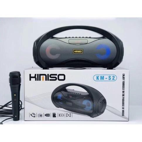 Loa Bluetooth Xách Tay Karaoke Tặng Kèm Mic Hát KMS2 Hỗ Trợ Thẻ Nhớ Đài FM Hàng Nhập Khẩu 💥SALE TẾT💥0