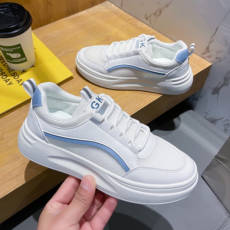Giày thể thao nữ độn đế Albino Store giày nữ sneaker màu trắng ulzzang Hàn Quốc SH835