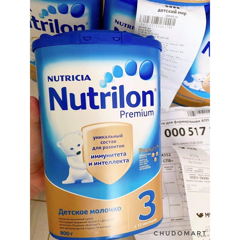 Sữa Nutrilon  Nga số 1,2,3,4 - Hộp 800gr