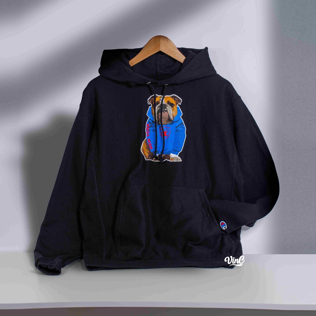 [Có Sẵn] Áo Hoodie Reverse Weave Bull Dog NY unisex chính hãng