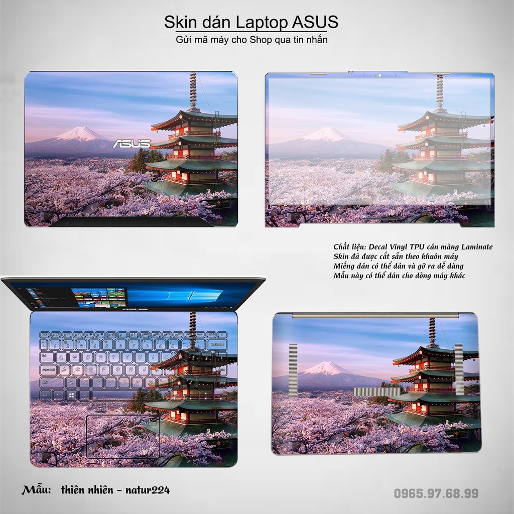 Skin dán Laptop Asus in hình thiên nhiên nhiều mẫu 8