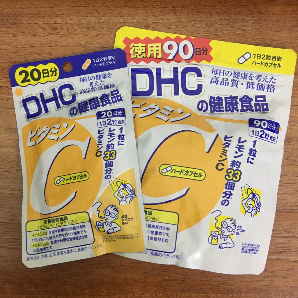 Viên uống Vitamin C DHC hard capsule Nhật Bản dùng tăng sức đề kháng | BigBuy360 - bigbuy360.vn