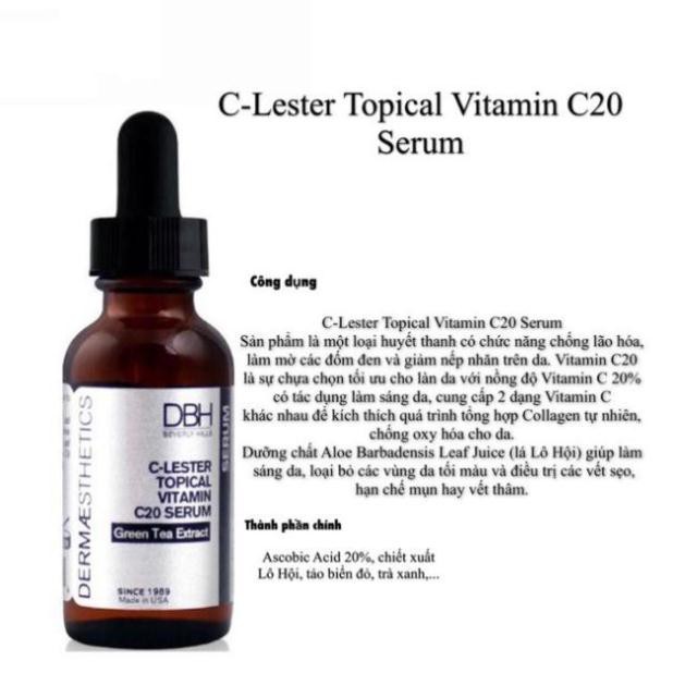 DBH C-Lester Topical Vitamin C20 Serum 30 ml