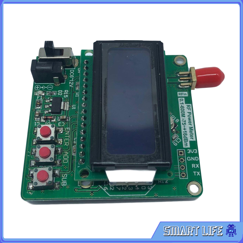 [Smart Life 🔑]LCD Backlight Digital Display RF Power Meter Module -75~+16dBm Aluminum