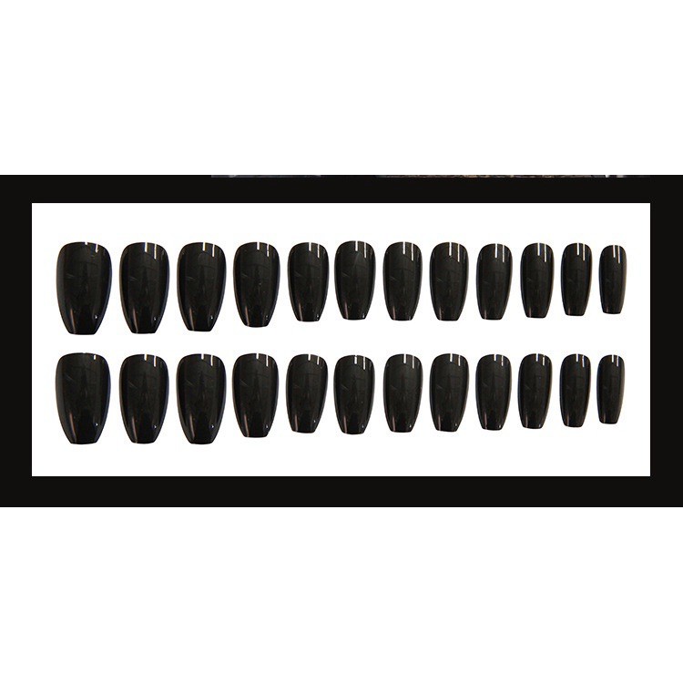 Bộ 24 móng giả D003 dáng dài ( Tặng kèm keo và dũa )