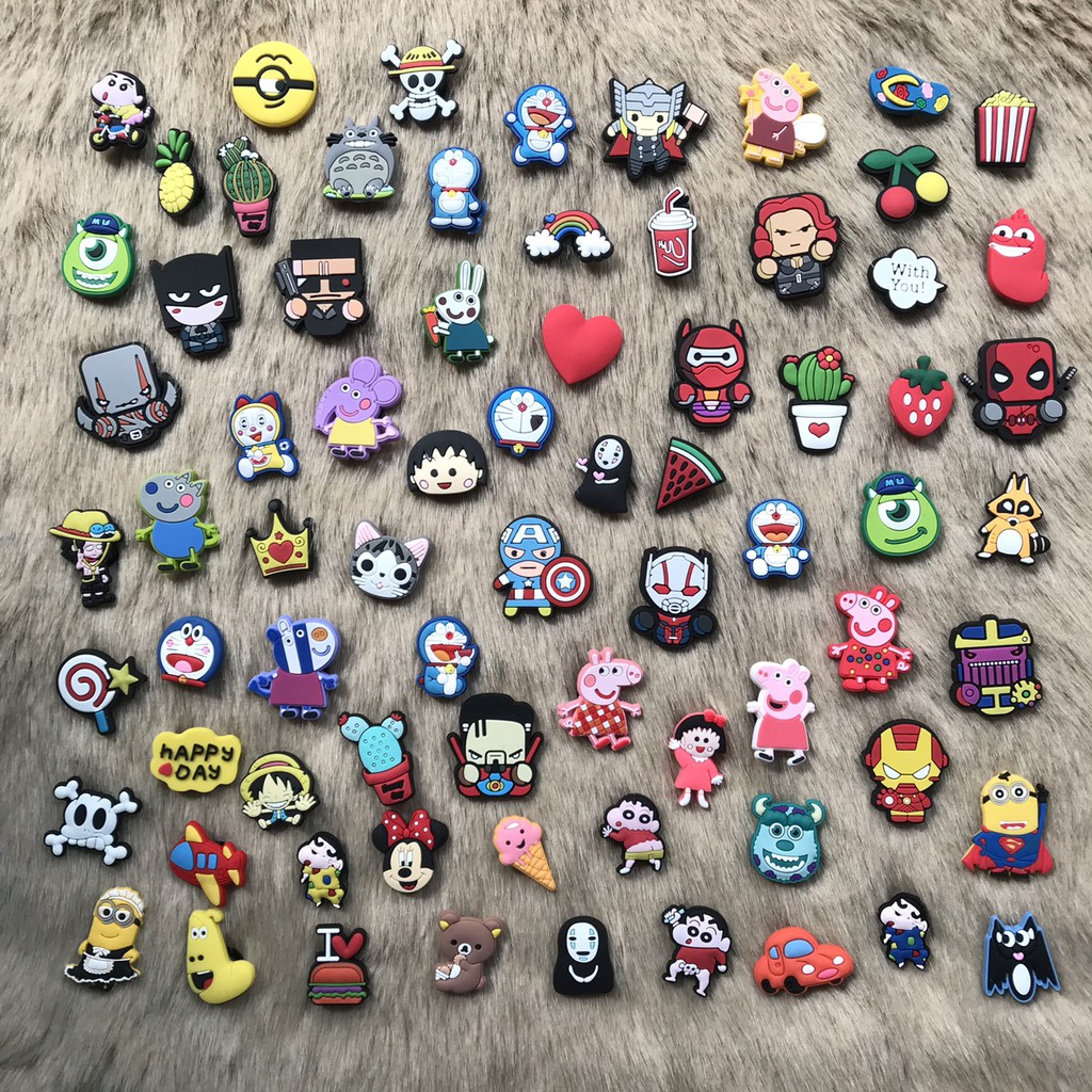 Combo 100 Jibbitz Gắn Dép