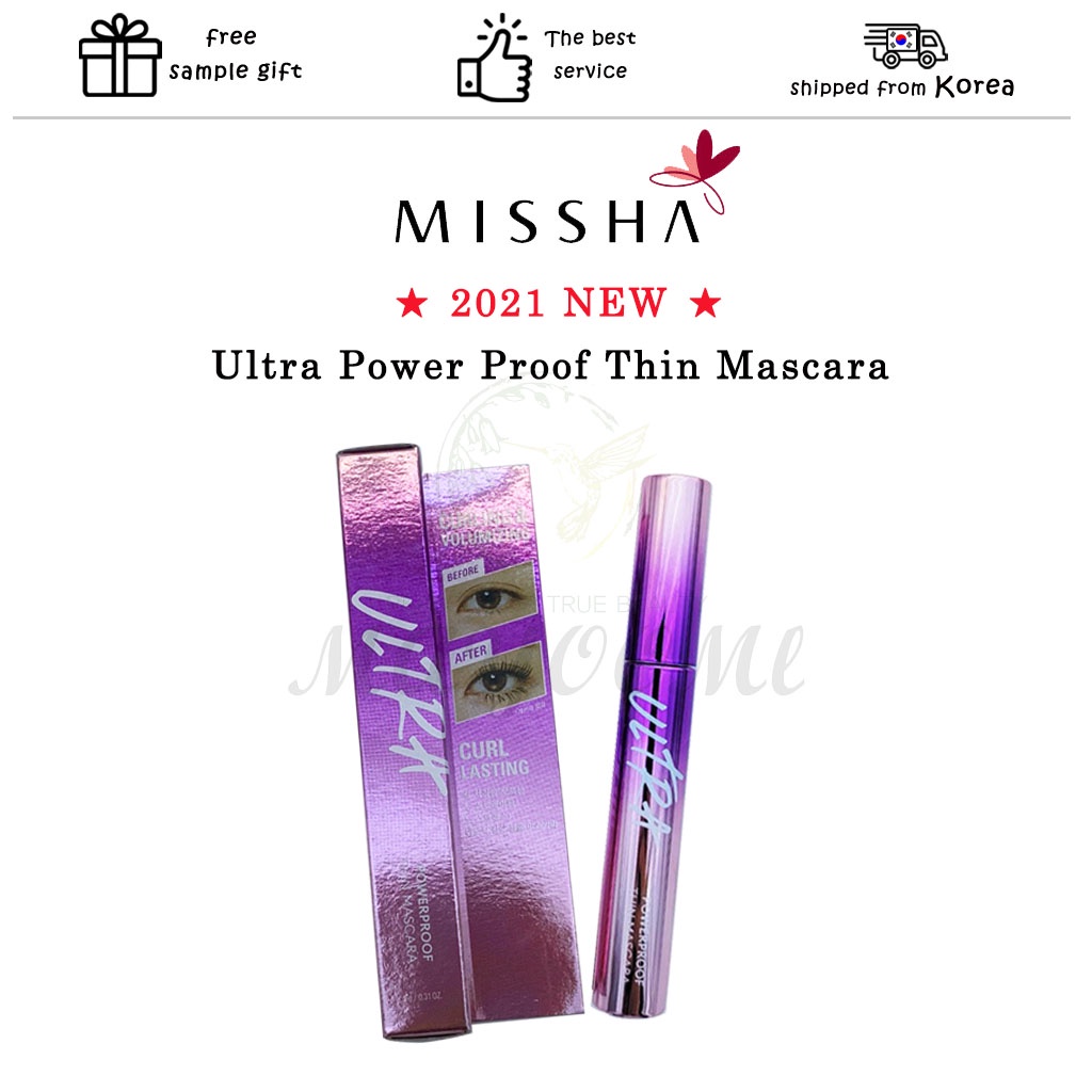 MISSHA Mascara Miss Rose Siêu Mỏng Chống Thấm Nước