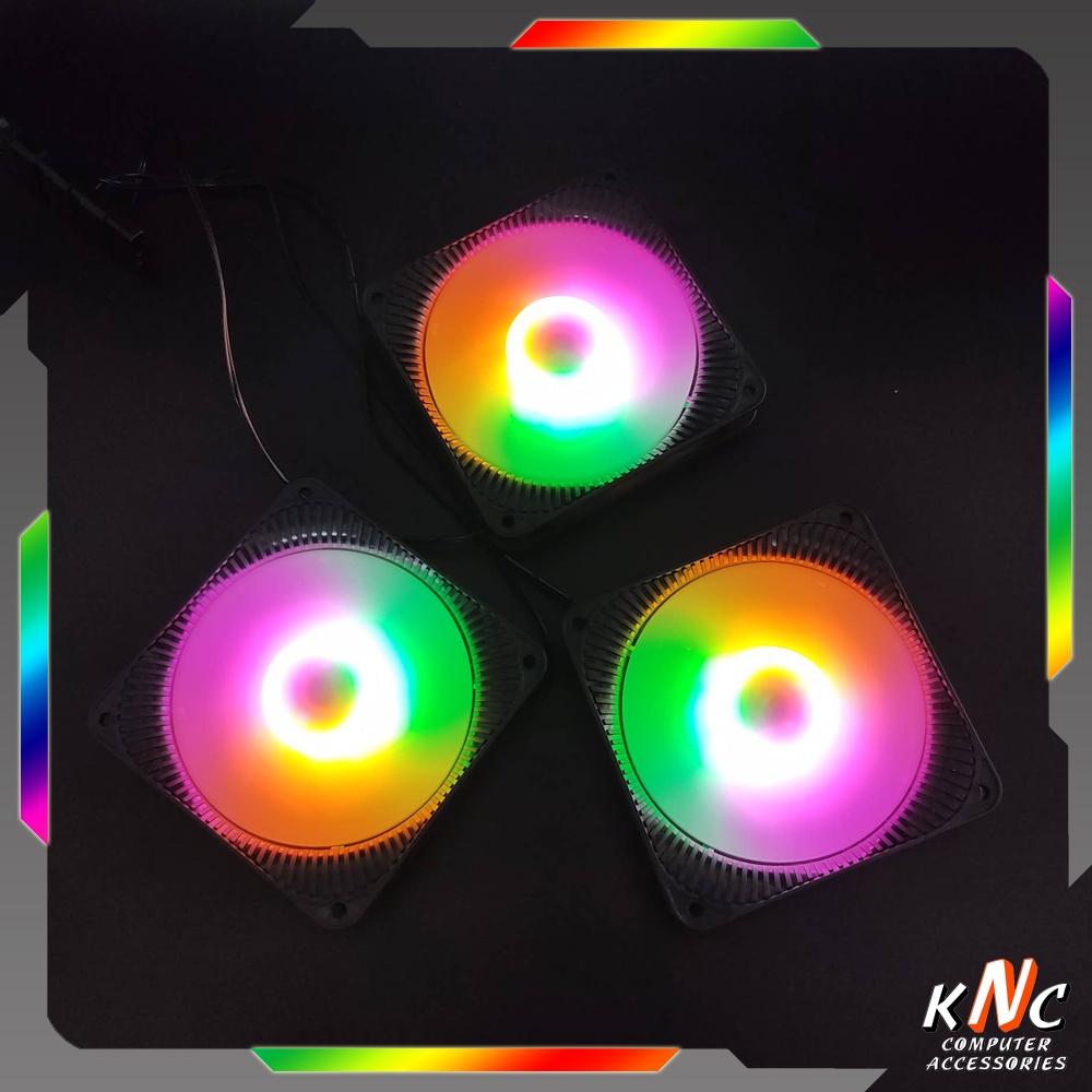 Quạt Tản Nhiệt, Fan Led, Fan Case RGB B1, Cắm Trực Tiếp Cổng Molex Phiên Bản Màu Đen.
