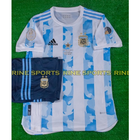Bộ áo bóng đá Argentina sân nhà Copa Ameria hàng Thailand 2022 Giống thi đấu 99%