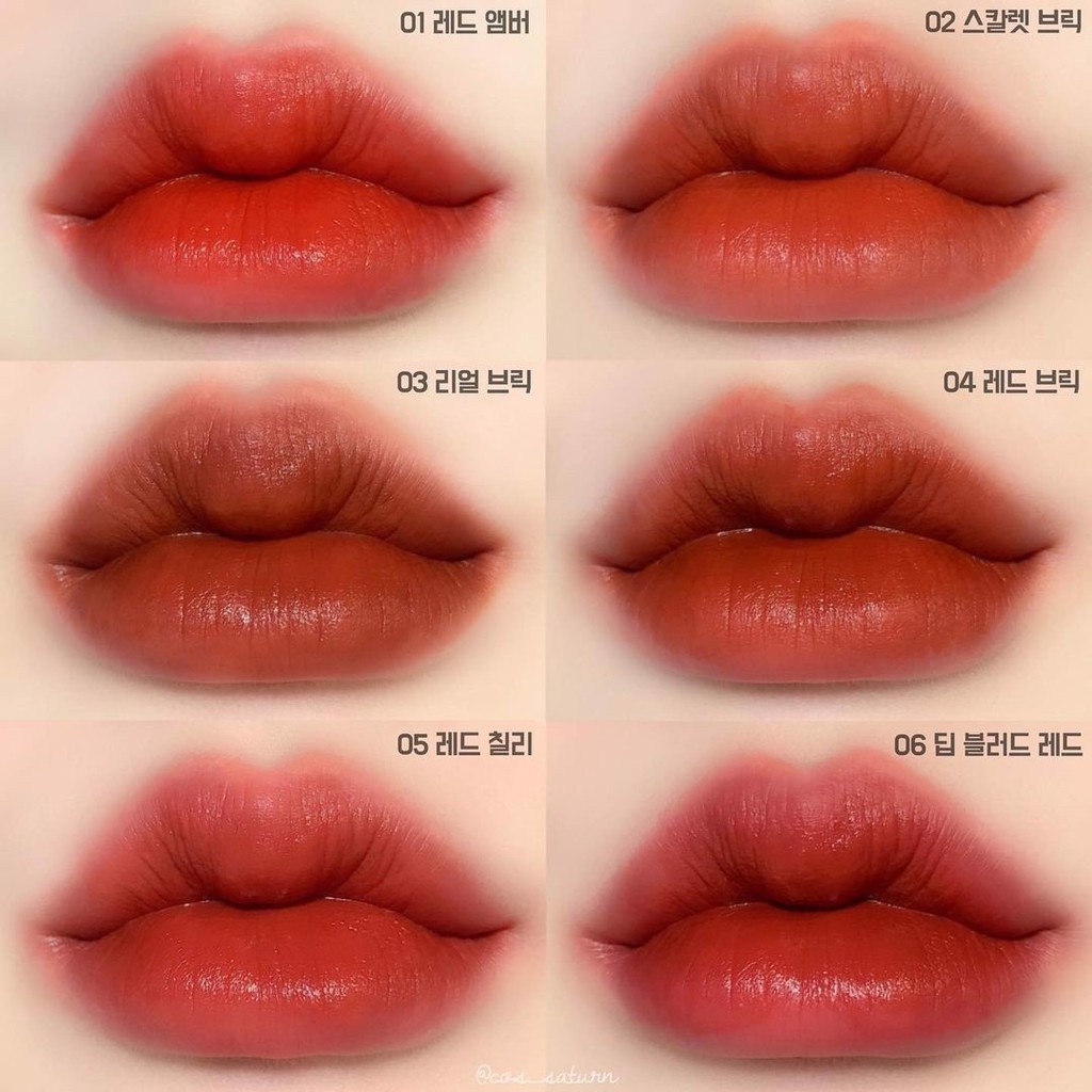 Son Kem Lì, Siêu Mịn Mượt G9 Skin First V-Fit Velvet Tint