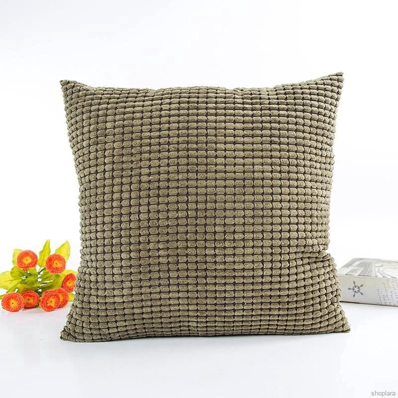 Household Decorative Pillowcases Sofa Cushion Cover Solid Soft Feeling Color Square Pillow Covers