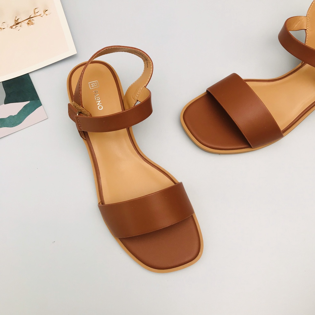 Giày Sandal nữ quai ngang (4 màu) PABNO - BH 12 Tháng - PN13001